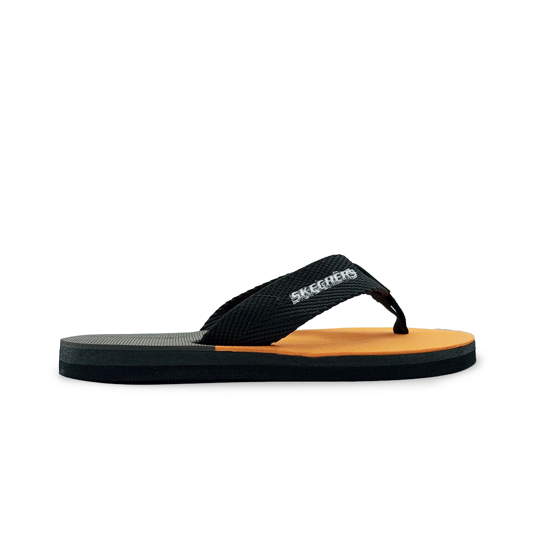 Sketcher flip flop slipper (Blk & Ornge)