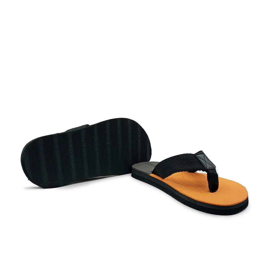 Sketcher flip flop slipper (Blk & Ornge)