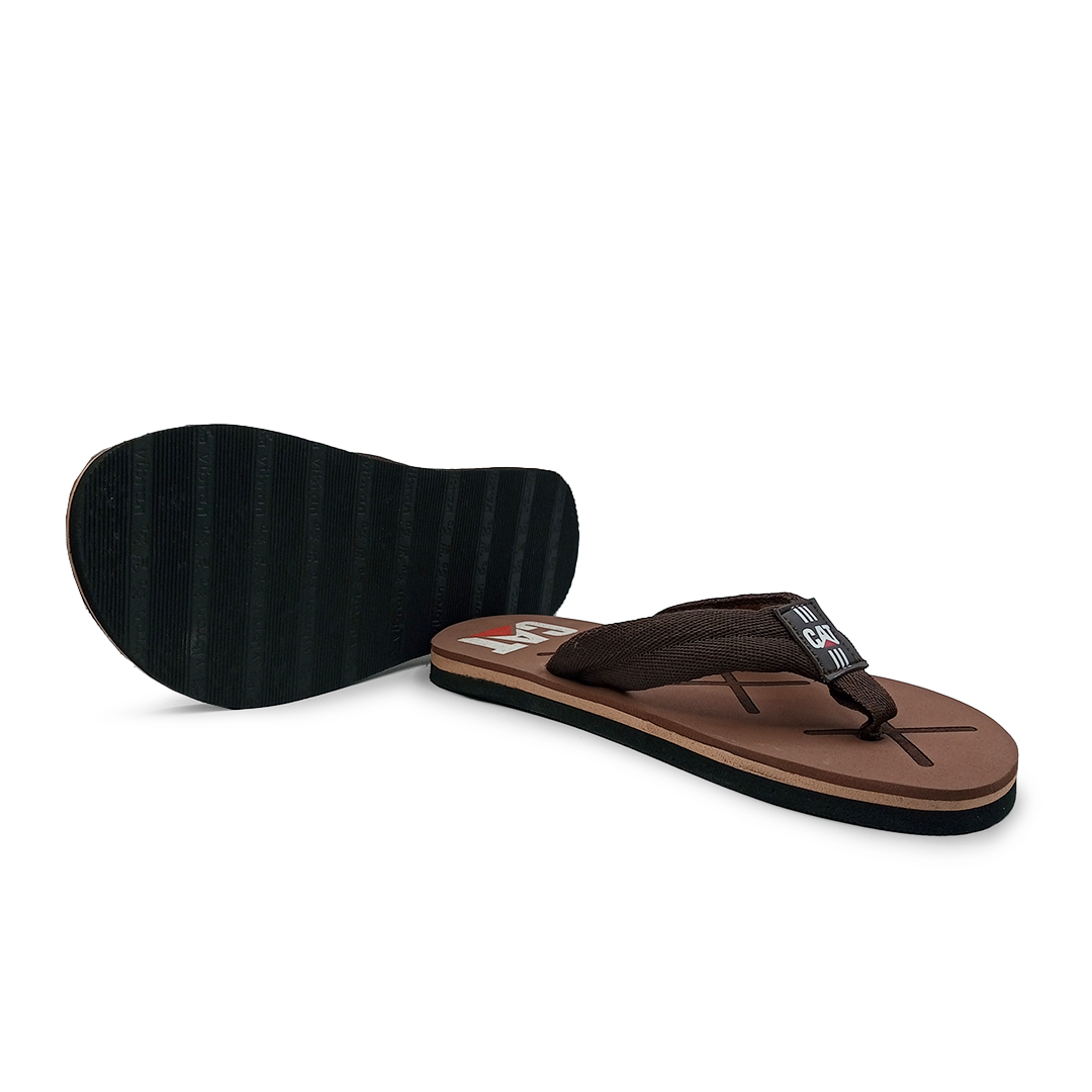 C-A-T high sole flip flop slipper (Brown)