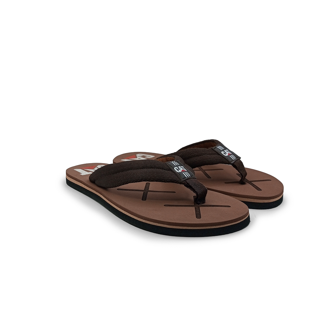 C-A-T high sole flip flop slipper (Brown)