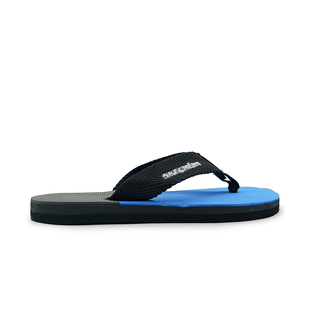 Sketcher flip flop slipper (Blk & Blu)