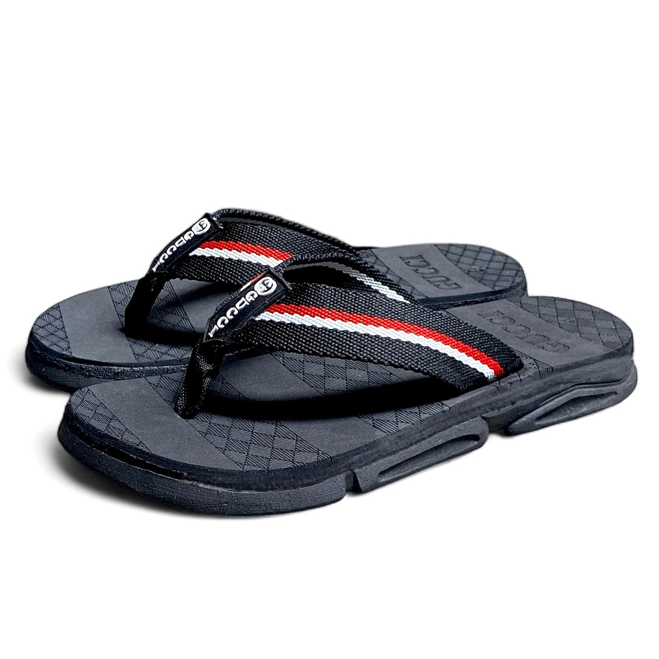 G-u-c-c-i  high sole flip flop N-black